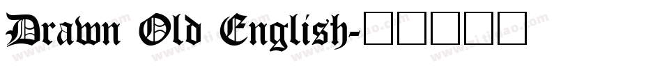 Drawn Old English字体转换